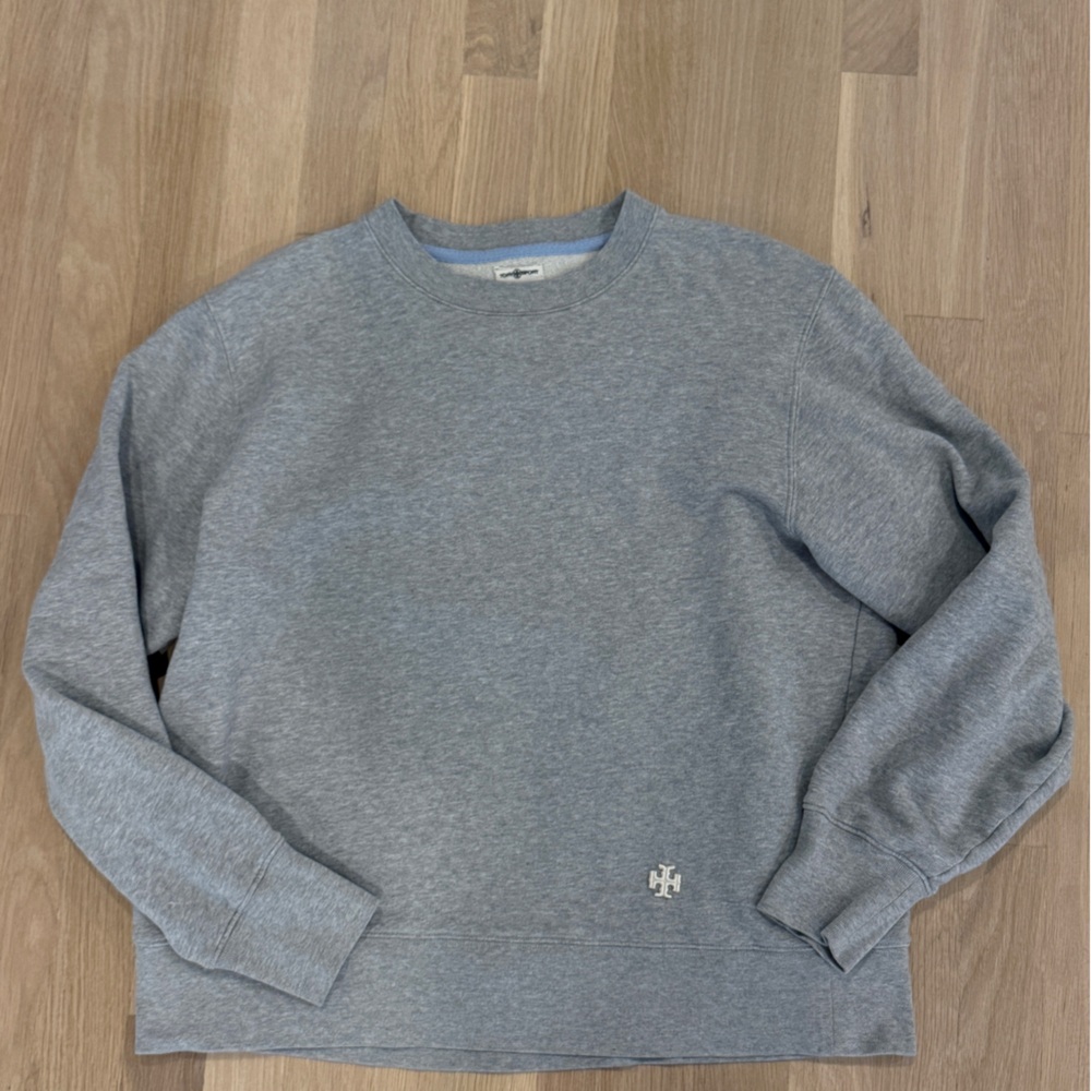 Tory Sport Light Heather Gray Crewneck Sweatshirt